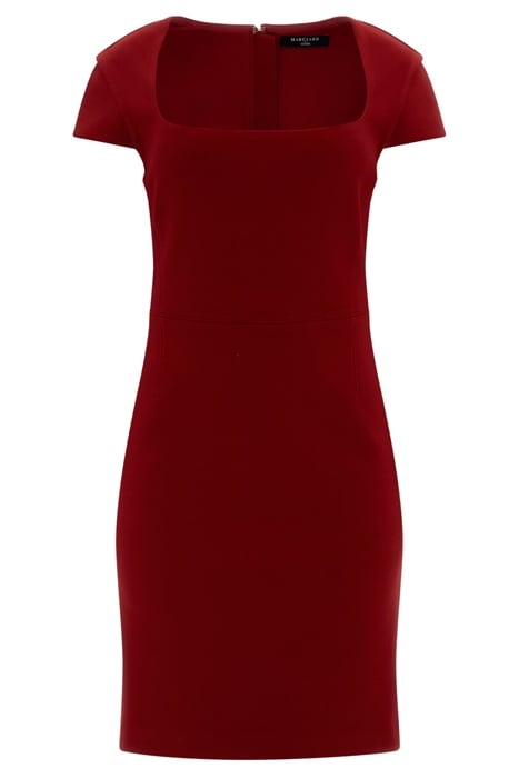 POLLY PENCIL DRESS LACQUER RED 1