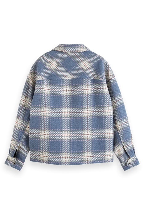 LIGHTWEIGHT CHECK OVERSHIRT BLUE MULTICOLOUR CHECK 5
