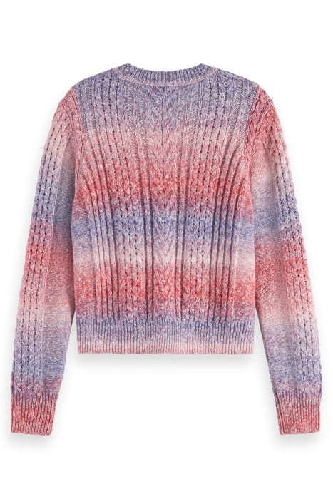 SPACE DYE CREW NECK PULLOVER CHERRY LIPSTICK SPACE DYE 5