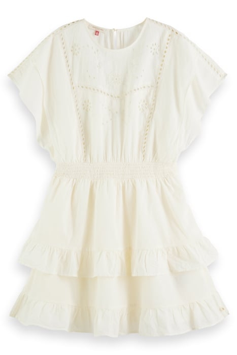 MINI DRESS WITH BRODERIE ANGLAISE SOFT ICE 4