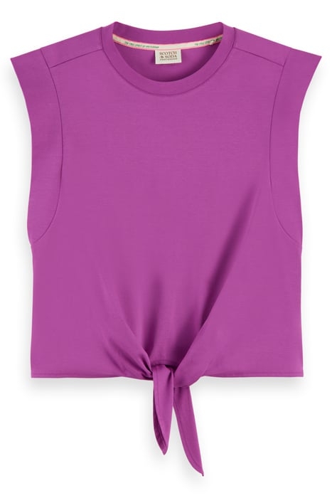 SLEEVELESS KNOTTED T-SHIRT BOYSENBERRY 4