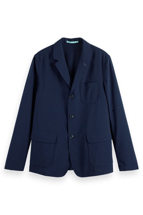 UNCONSTRUCTED SEERSUCKER BLAZE NAVY BLUE 3