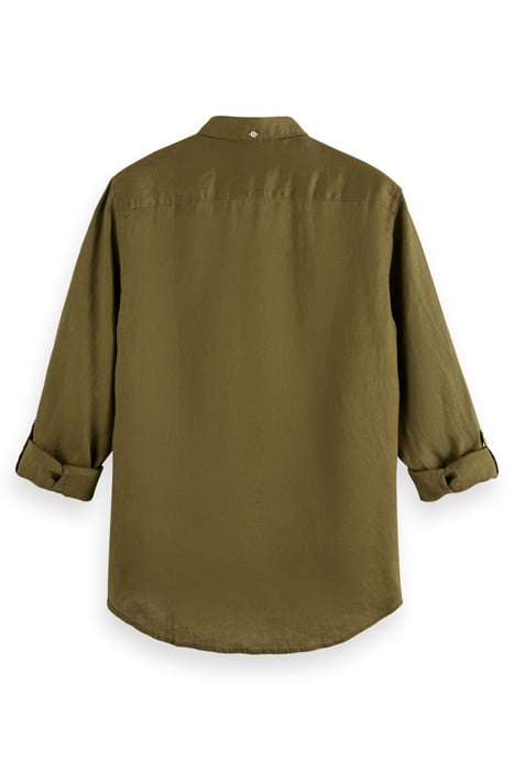 LINEN SHIRT WITH ROLL-UP ALGAE 2