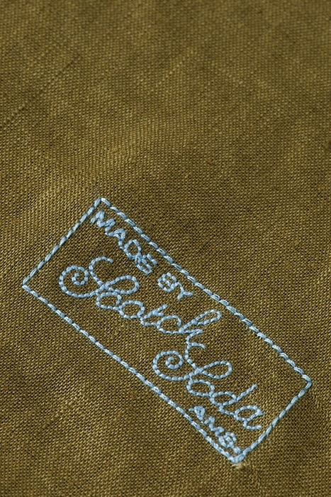 LINEN SHIRT WITH ROLL-UP ALGAE 4