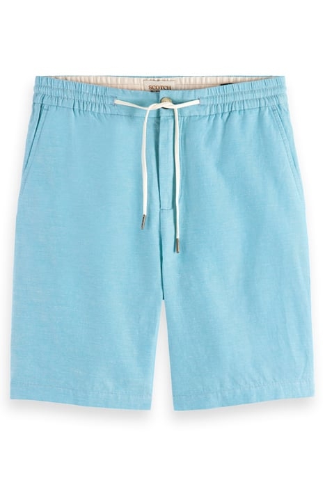 FAVE- COTTON/LINEN TWILL BERMU BLUE LAGOON 4