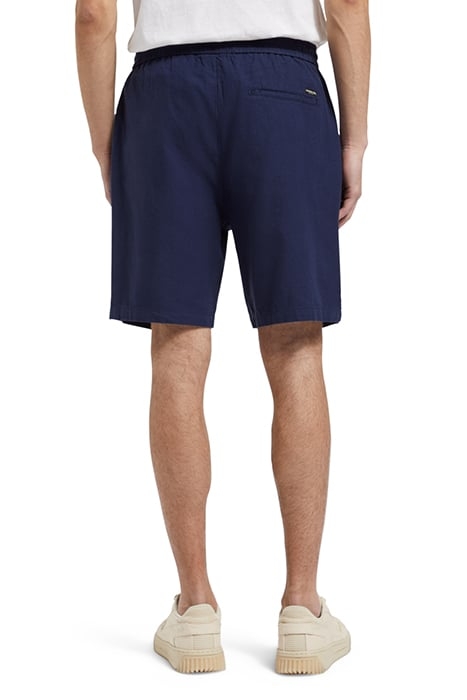 FAVE- COTTON/LINEN TWILL BERMU NAVY 2