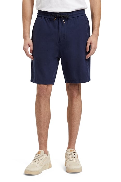 FAVE- COTTON/LINEN TWILL BERMU NAVY 1