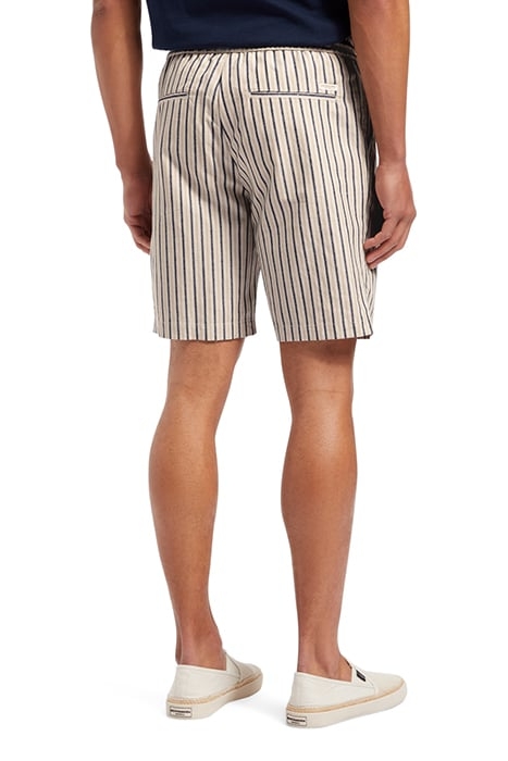 FAVE - BERMUDA SHORTS WHITE NAVY RED STRIPE 2