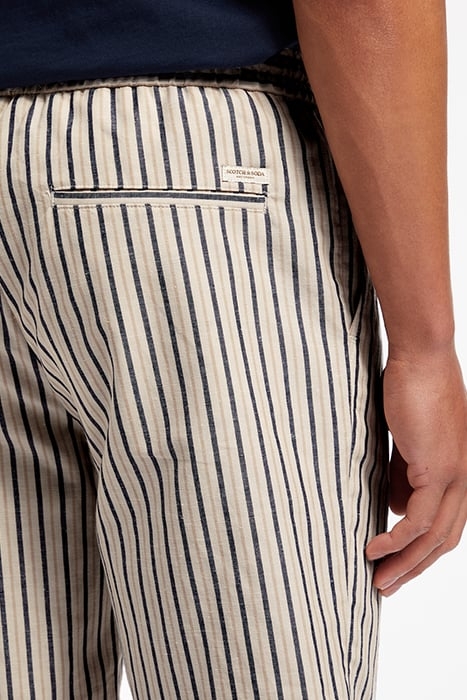 FAVE - BERMUDA SHORTS WHITE NAVY RED STRIPE 8