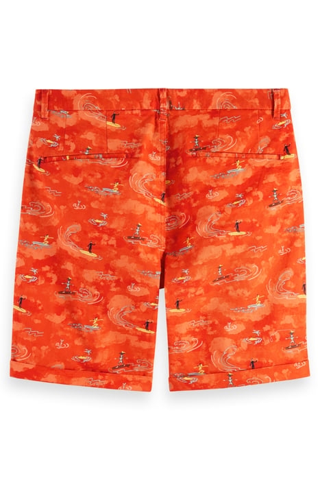 STUART- PRINTED STRETCH-COTTON SURFER BOAT RED AOP 5
