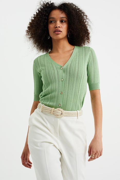 KNITTED CARDIGAN LIGHT GREEN 5