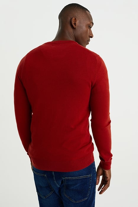 PULLOVER SAFFRON RED 2