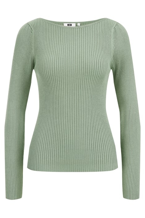 KNITTED PULLOVER LIGHT GREEN 4