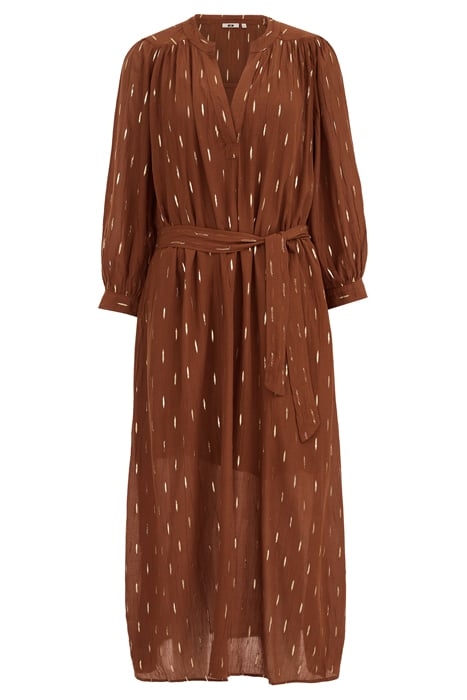 DRESS MID LENGTH BROWN 3