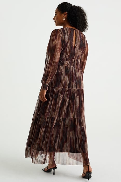 DRESS MAXI LENGTH BURGUNDY RED 2