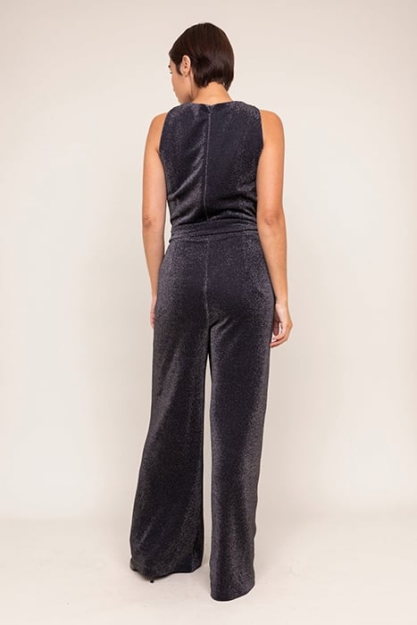 GLITTER JUMPSUIT TWIST BLACK 2