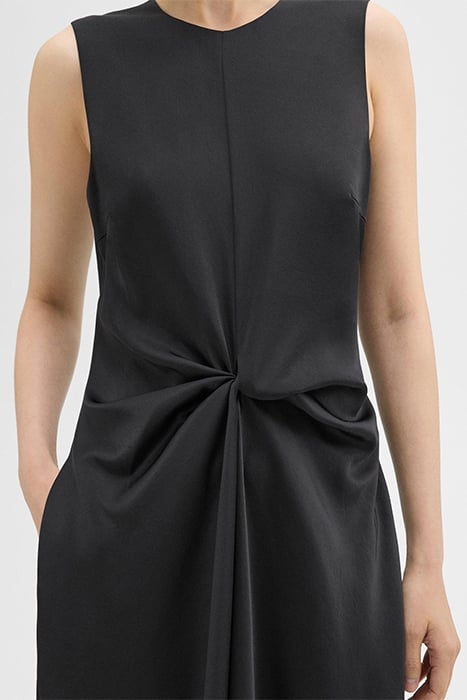 TWISTED MIDI DRESS BLACK 3