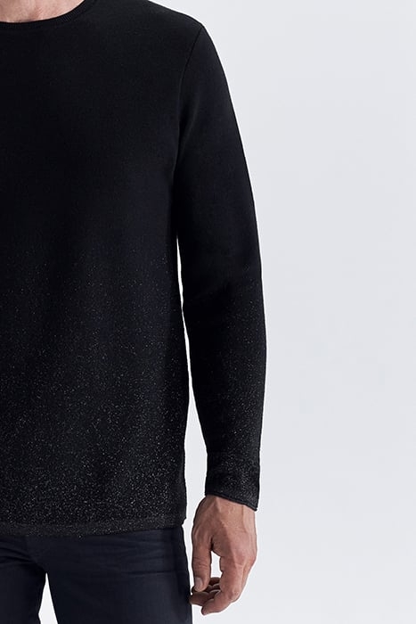 BLACK KNIT PURE EDITION SWEATER, GOLD LUREX BLACK 5