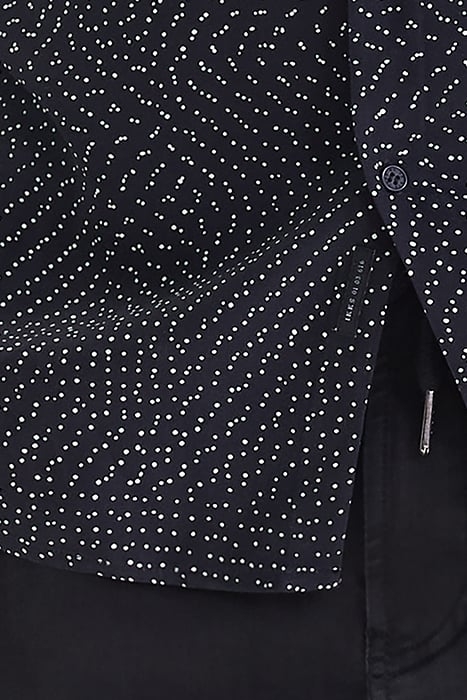 BLACK POLKA DOT LENZING™ ECOVERO™ SLIM SHIRT BLACK 7