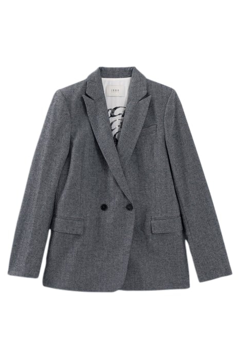 HERRINGBONE SUIT JACKET BLACK 4