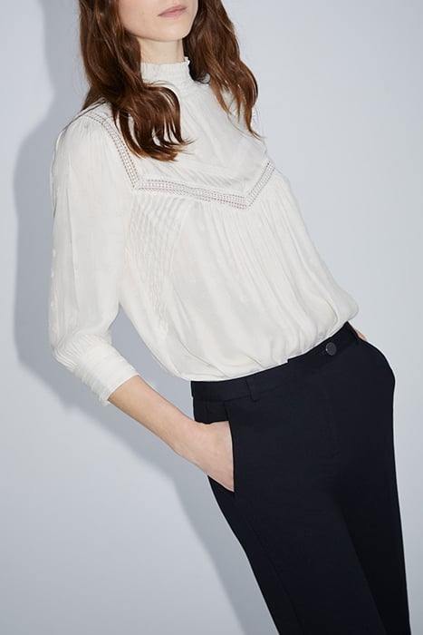 ECRU ROCK MOTIF JACQUARD BLOUSE OFF-WHITE 5