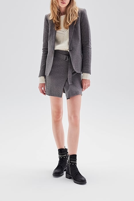 ECRU DECORATIVE STITCH LUREX KNIT SWEATER OFF-WHITE 7