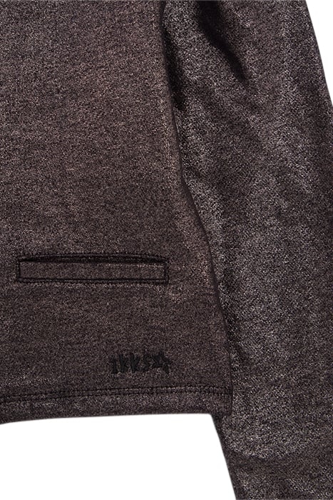 GIRLS’ CHAMPAGNE PRESS STUD SWEATSHIRT FABRIC CARDIGAN CHAMP 6