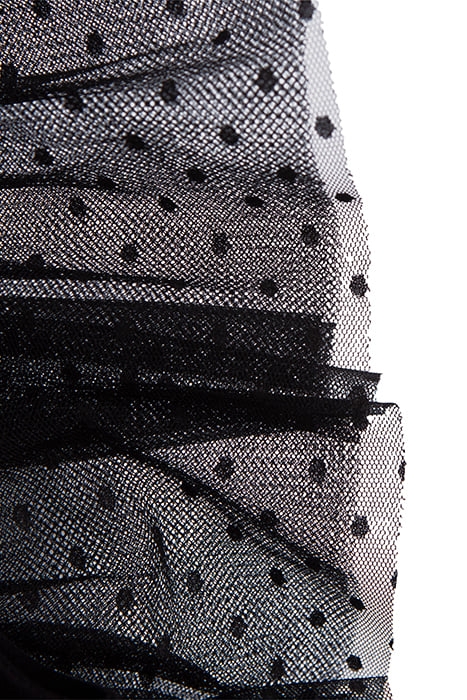 GIRLS’ BLACK RUFFLED TULLE DRESS BLACK 7