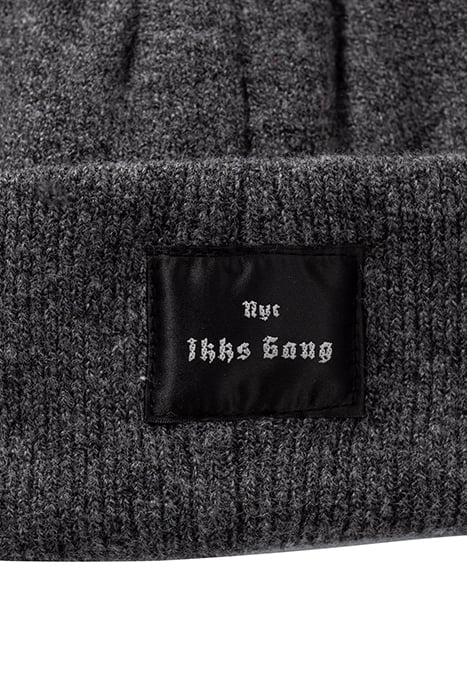 BOYS’ GREY KNIT BEANIE WITH MASK CUT-OUT GREY 6