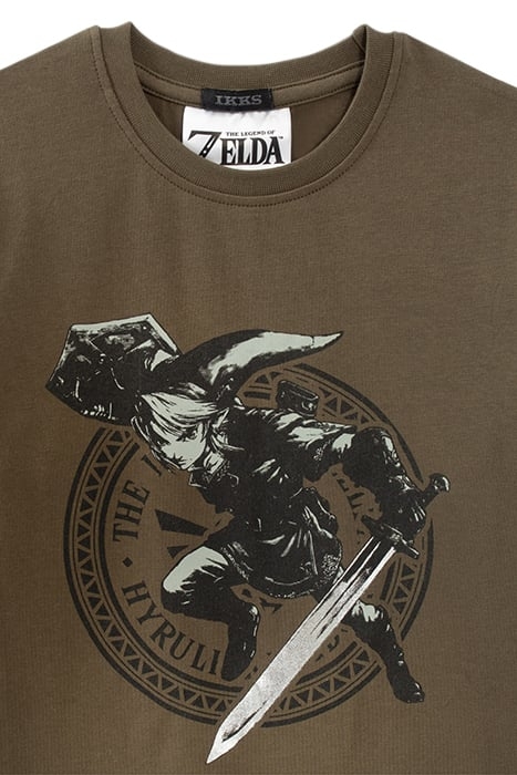 BOYS’ KHAKI THE LEGEND OF ZELDA™ T-SHIRT WITH LINK IMAGE BRO 4