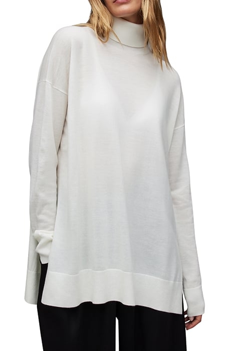 GALA MERINO JUMPER CHALK WHITE 1