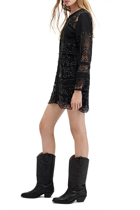 NOUSH EMB DRESS JET BLACK 5