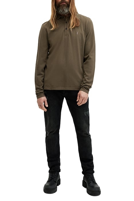 REFORM LS POLO ASH KHAKI GREEN 3