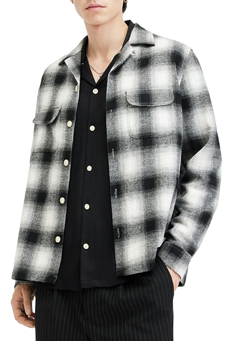 FORTUNADO LS SHIRT OATMEAL WHT/JT BLK 1