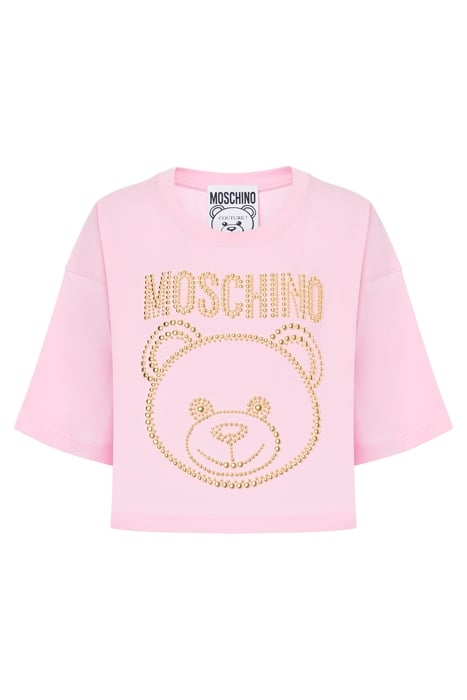 TEDDY STUDS JERSEY T-SHIRT PINK 3
