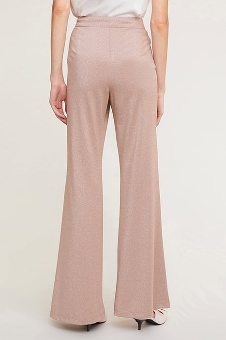 LUREX FLARED TROUSERS NATURAL 2