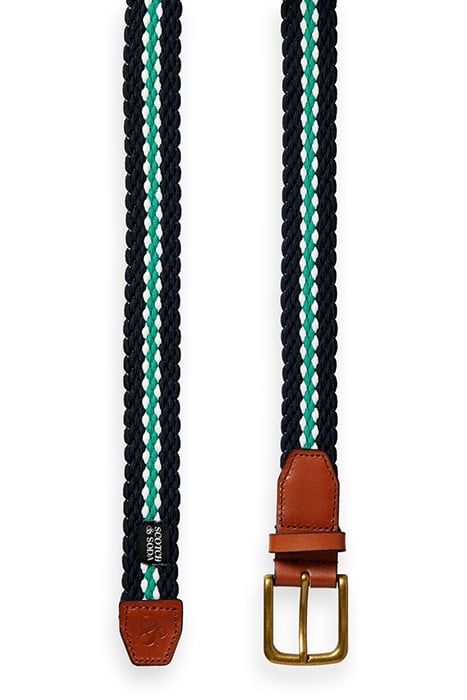 ELASTICATED BELT NIGHT/ PALM GREEN 2