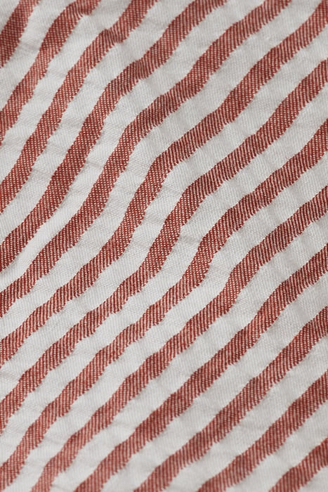 BELTED YARN-DYED STRIPE SEERSUCKER SHORTS TERRACOTTA STRIPE 3