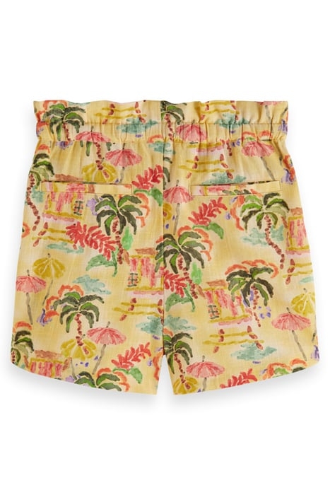 ALL-OVER PRINTED LINEN SHORTS SUNSHINE SURF 2