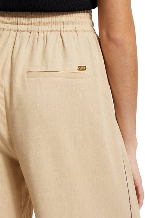 LINEN PULL-ON PANT MOCCA 7
