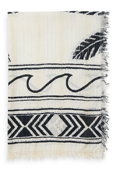 SWIM CAPSULE - SARONG WITH PRINT PALM WAVE BORDER 2