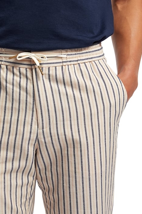 WARREN - STRAIGHT FIT YARN-DYE WHITE NAVY RED STRIPE 7