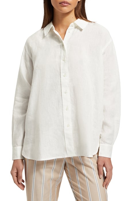 OVERSIZED LINEN FIT SHIRT WHITE 1