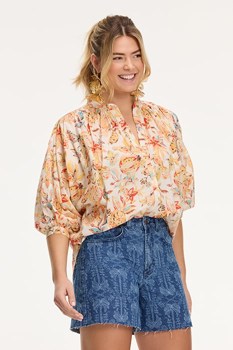 EVELYN BLOUSE FRUITY BLUES ORANGE FRUITY BLUES 5