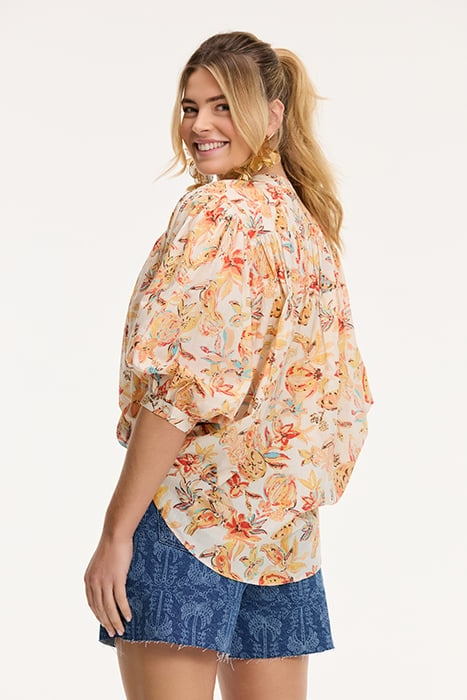 EVELYN BLOUSE FRUITY BLUES ORANGE FRUITY BLUES 6