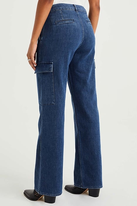 5-POCKET HIGH WAIST DARK BLUE 2