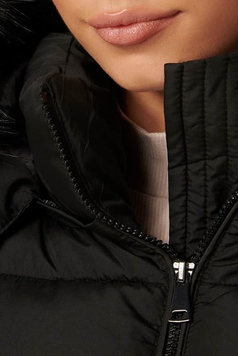 DANNIE MID LENGTH PUFFER COAT BLACK 6