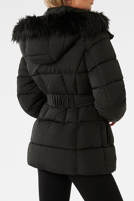 DANNIE MID LENGTH PUFFER COAT BLACK 2
