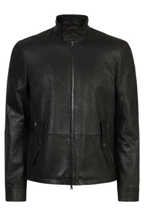 ZIP CLOSURE JKT WITH EXTENDED NECK AND Z BLACK 2