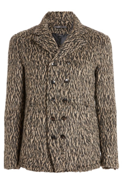 SLIM FIT DOUBLE BREASTED BUTTON FRONT CU MOCHA 2